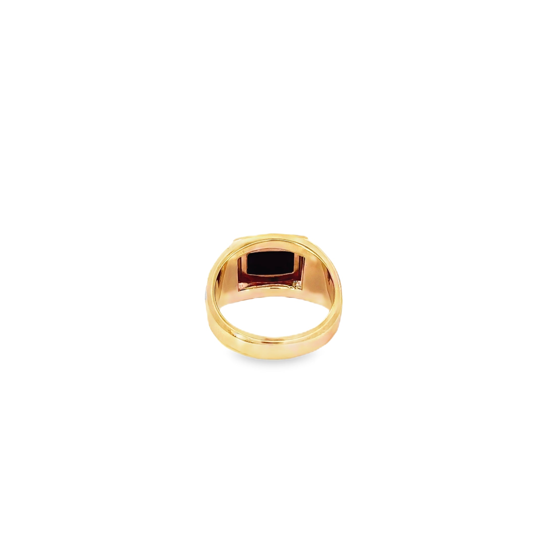 10K Yellow Gold and Onyx Gents Ring