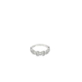 14K White Gold Diamond Bezel Set Band Ring