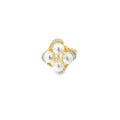 14K Yellow Gold Akoya Pearl and Diamond Ring