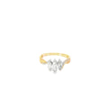 14K Yellow and White Gold Diamond Anniversary Ring