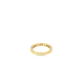 14K Yellow Gold French Set Diamond Wedding Band