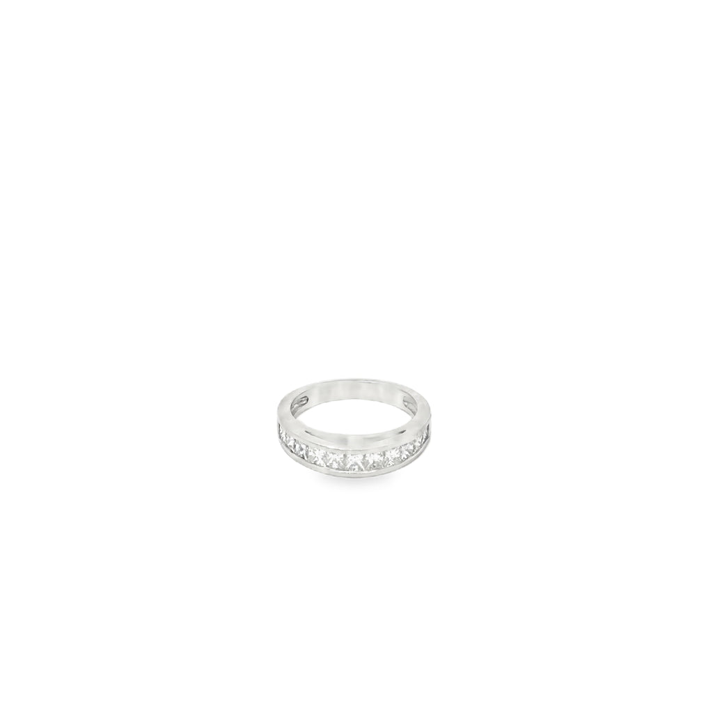 14K White Gold Gents Diamond Wedding Band