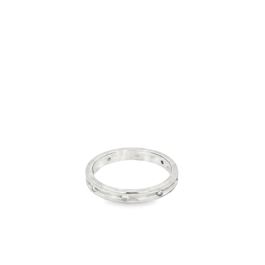 14K White Gold Diamond Eternity Band