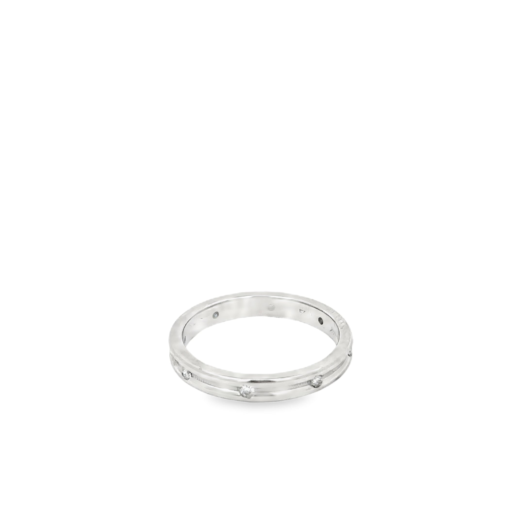 14K White Gold Diamond Eternity Band