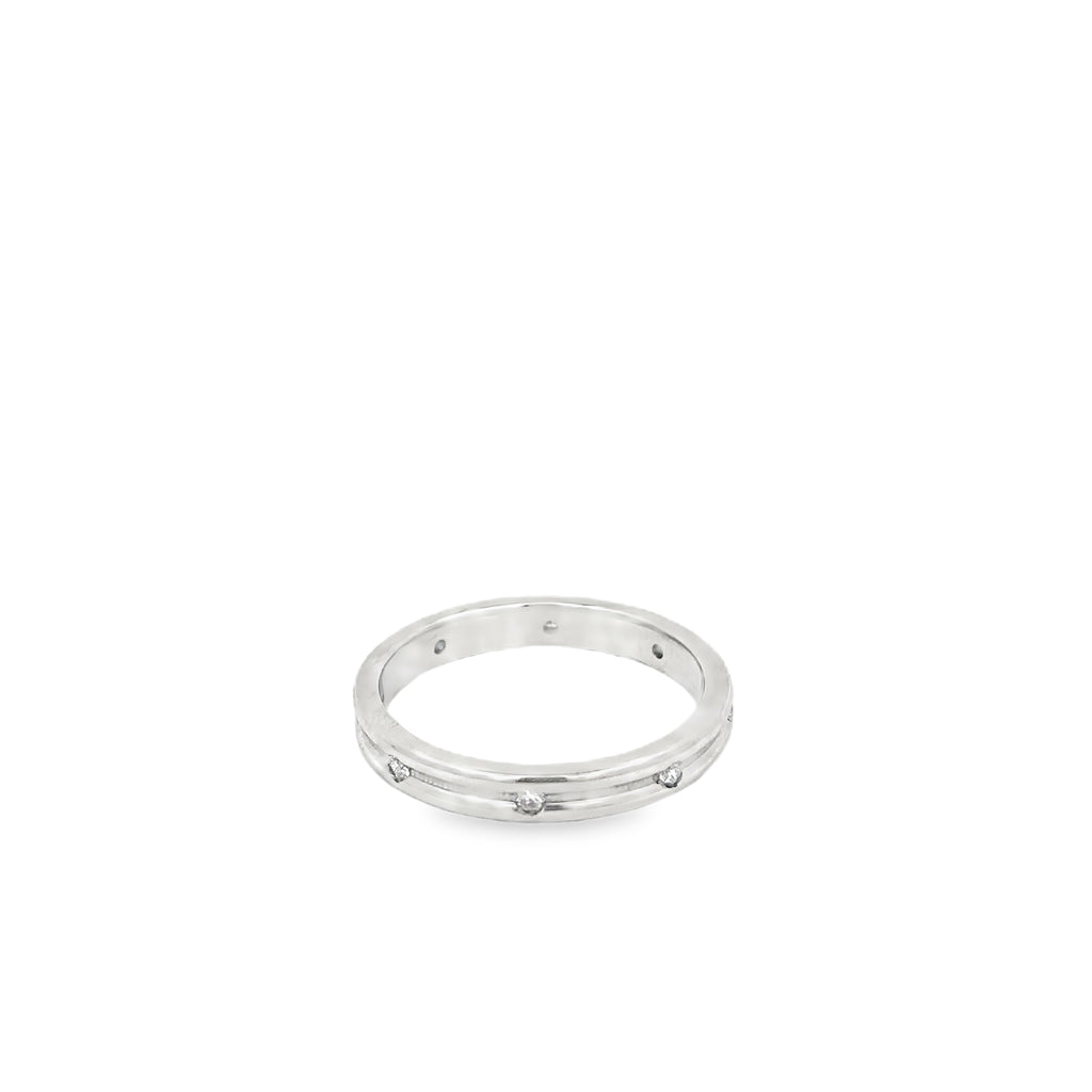 14K White Gold Diamond Eternity Band