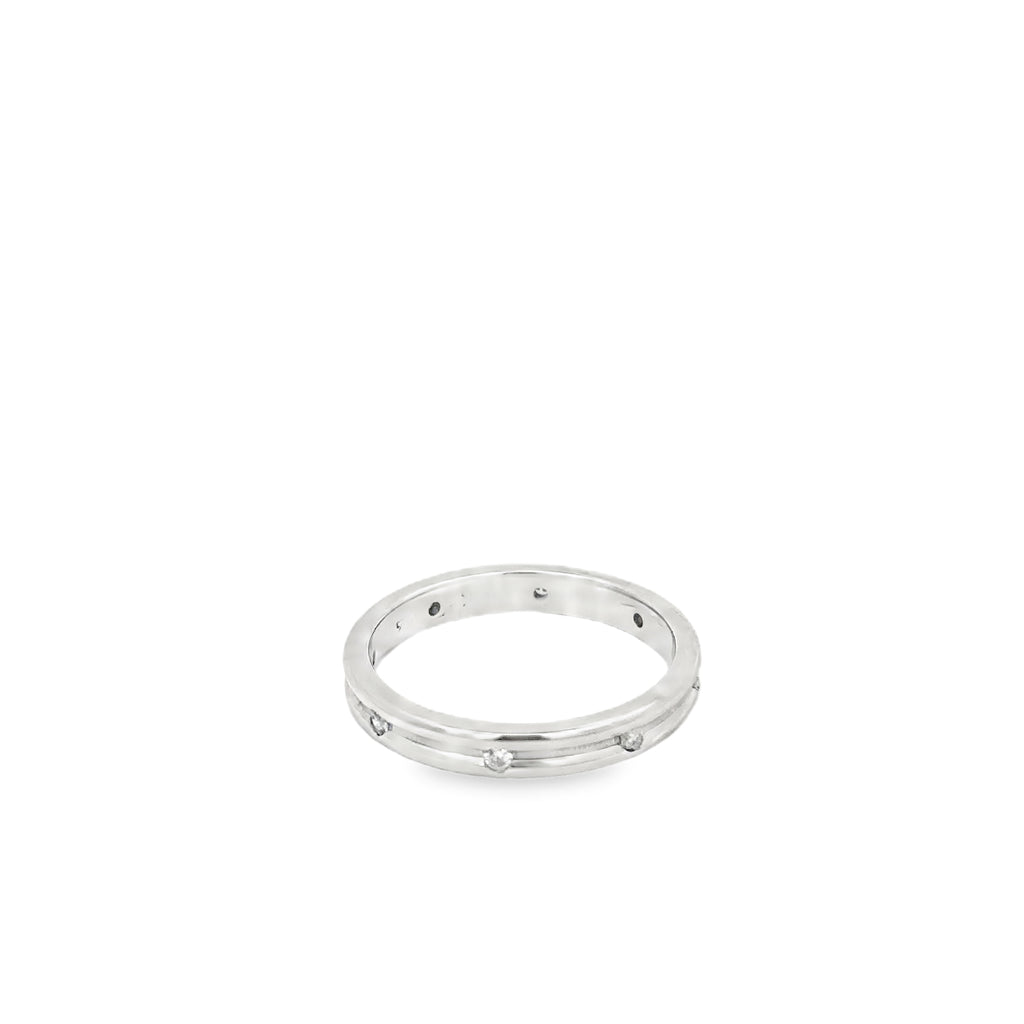 14K White Gold Diamond Eternity Band