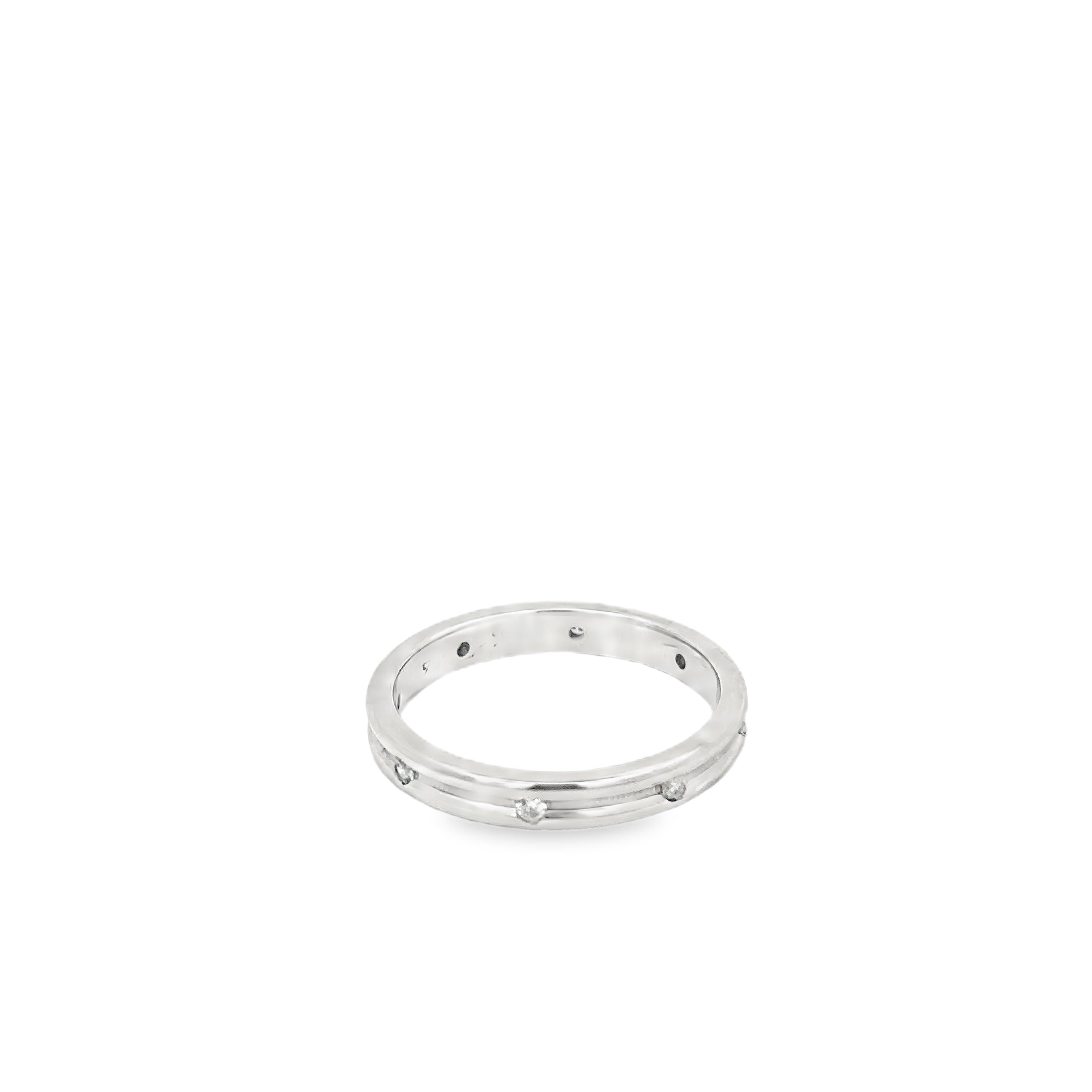 14K White Gold Diamond Eternity Band