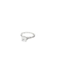 14K White Gold Twist with a Hidden Halo