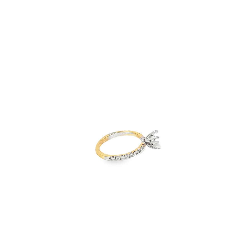 14K Yellow Gold Prong Set Engagement Ring