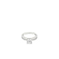 Platinum Diamond Engagement Ring with Graduated Channel Set Diamonds