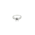 Platinum Diamond Engagement Ring with Two Round and Two Tapered Baguette Diamonds