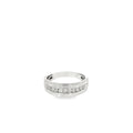 14K White Gold Gents Diamond Wedding Band