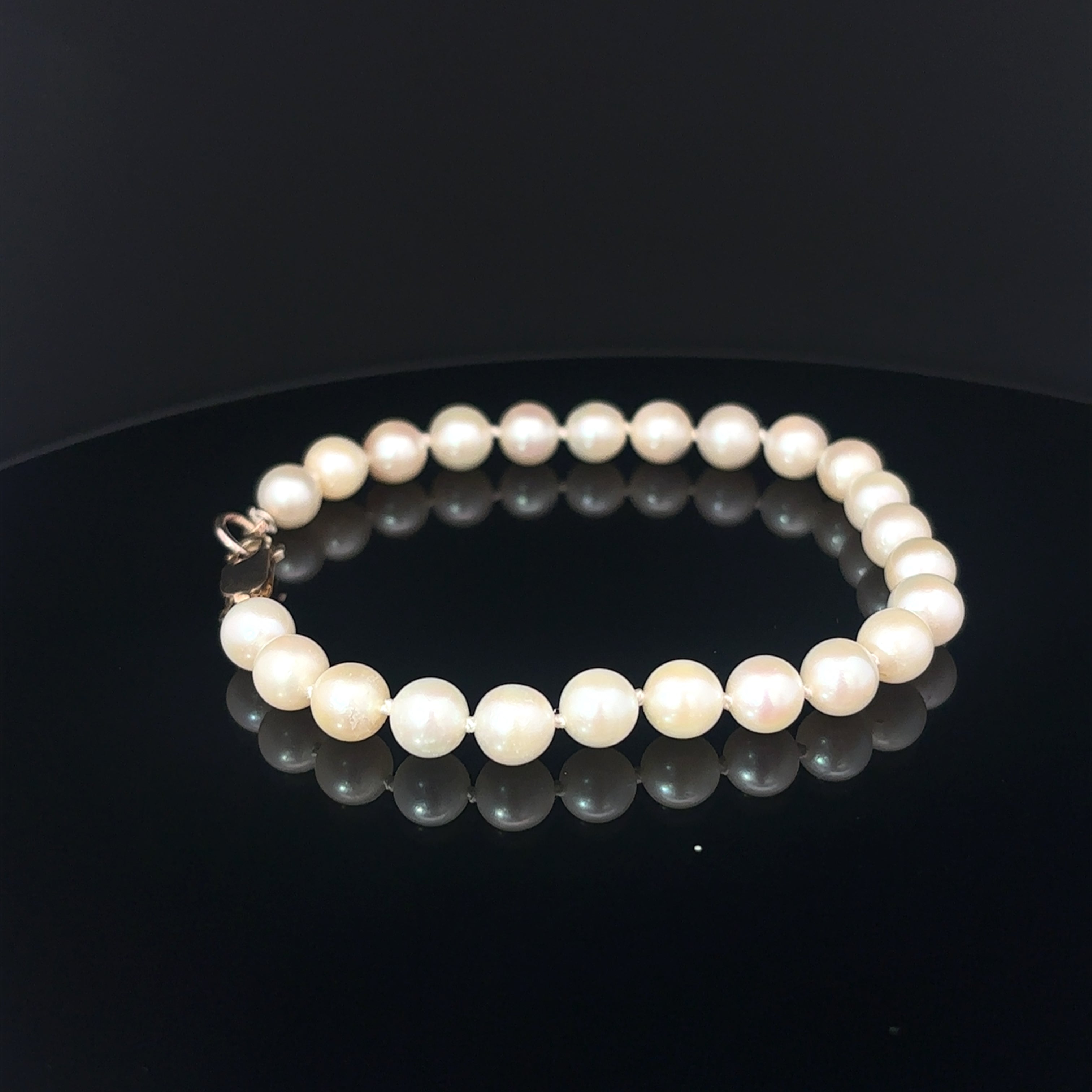Cultured Pearl Bracelet with Sterling Silver Lock