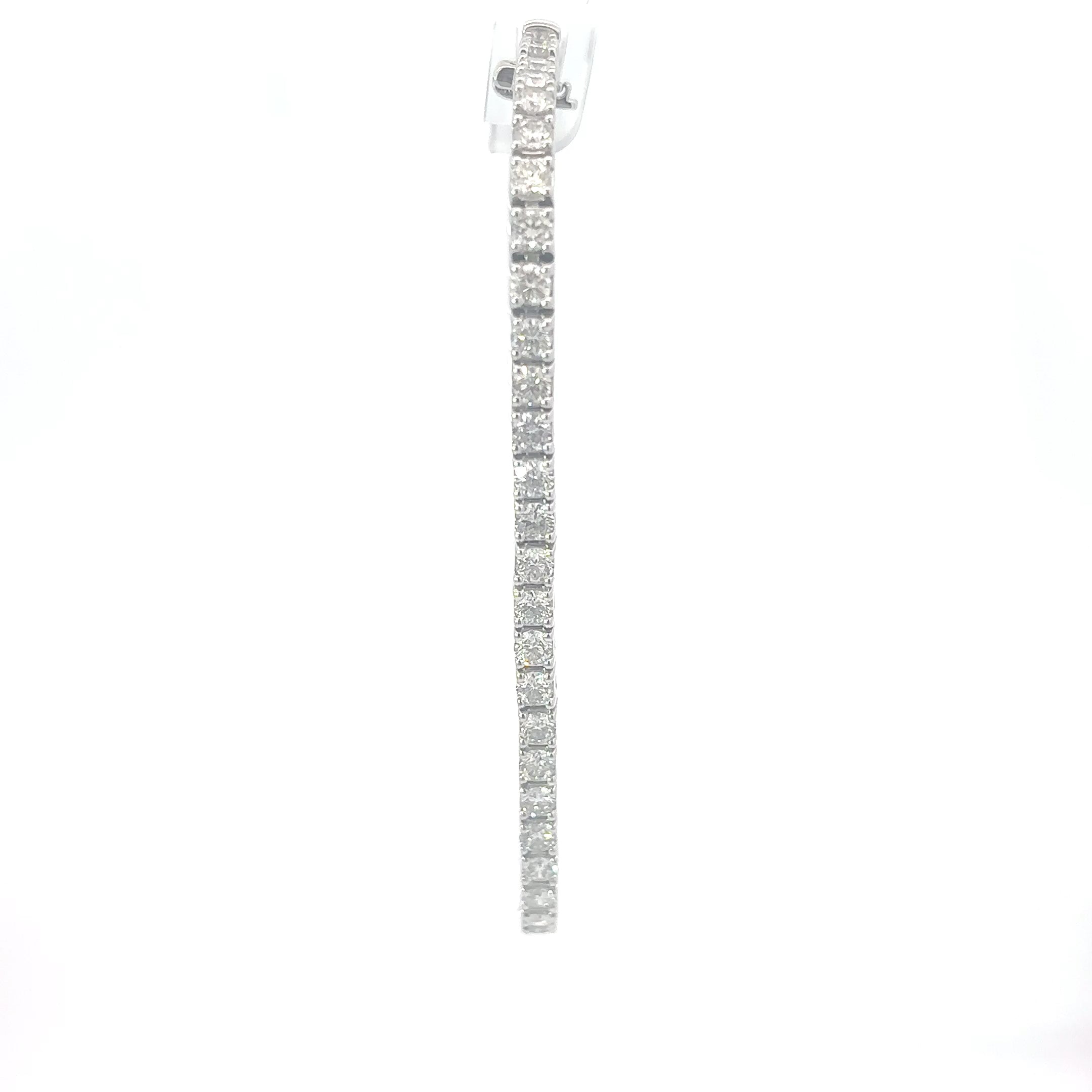14K White Gold Laboratory Grown Diamond Tennis Bracelet - 2.01 CT