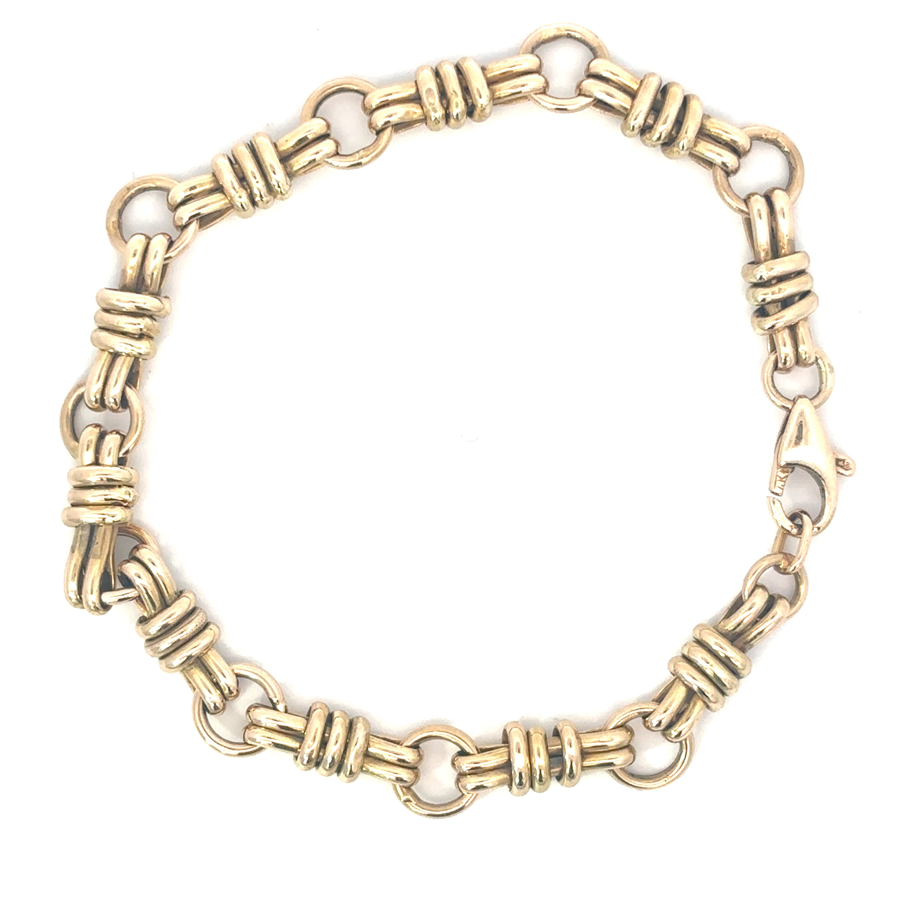 14KT. Yellow gold, link bracelet
