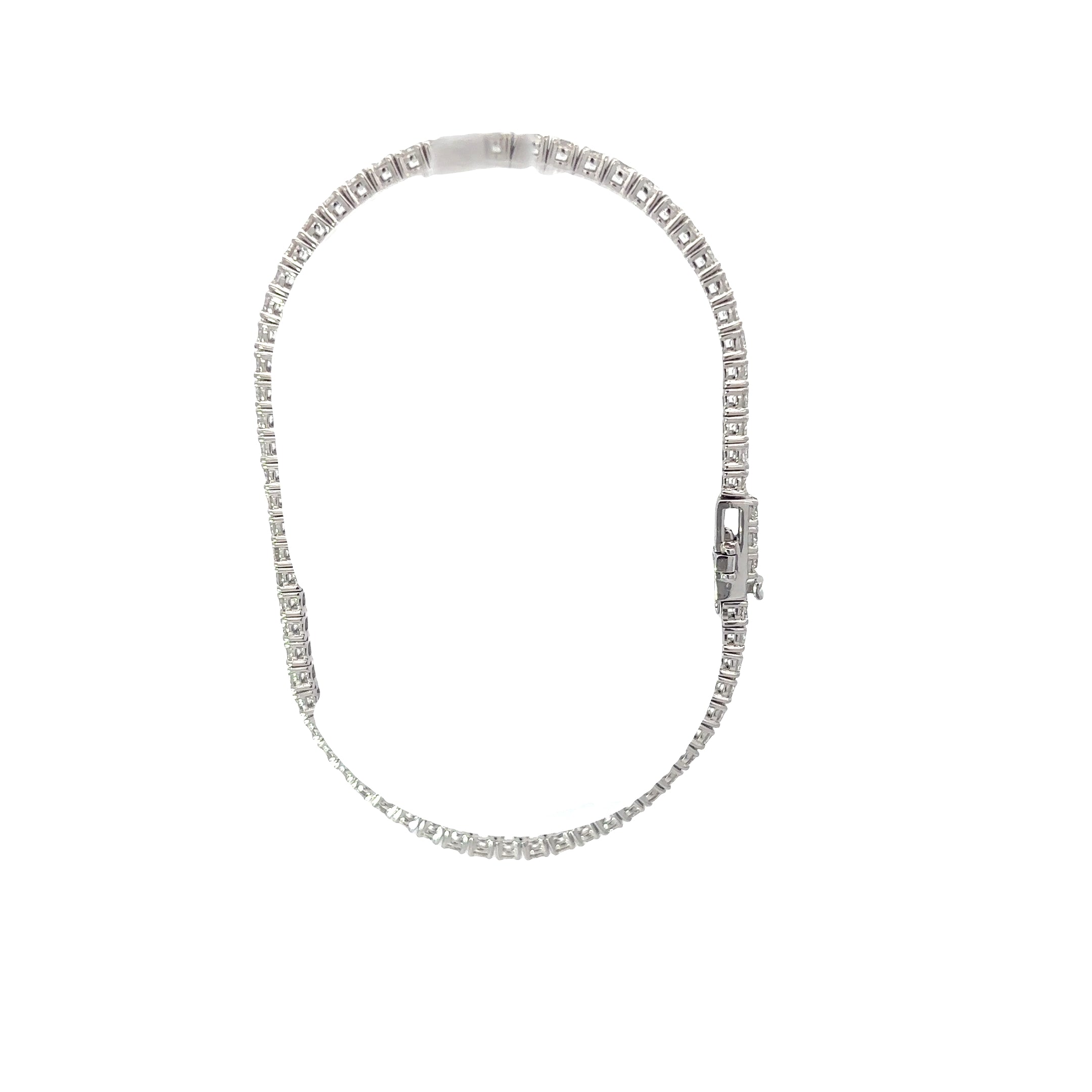 14K White Gold Laboratory Grown Diamond Tennis Bracelet
