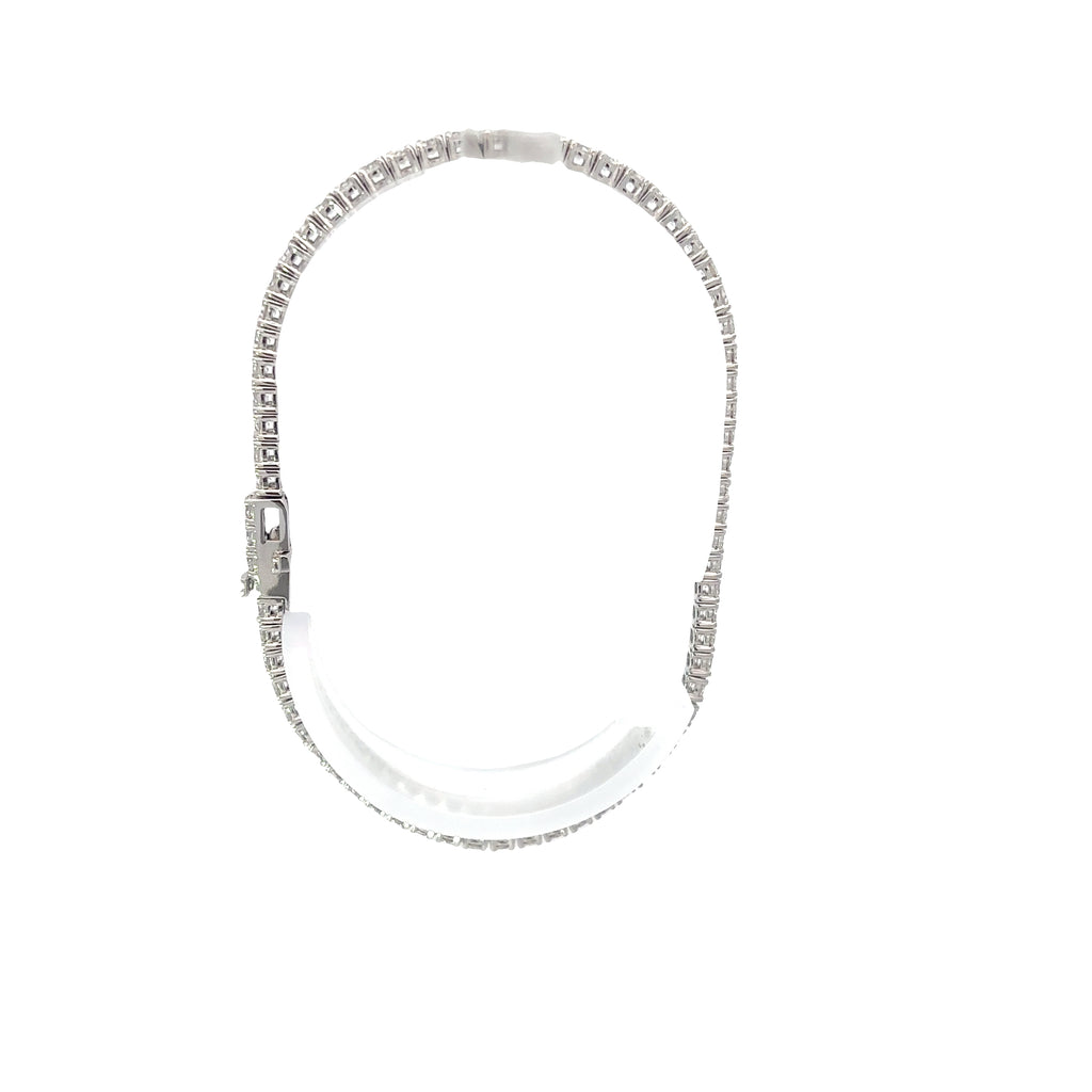 14K White Gold Laboratory Grown Diamond Tennis Bracelet