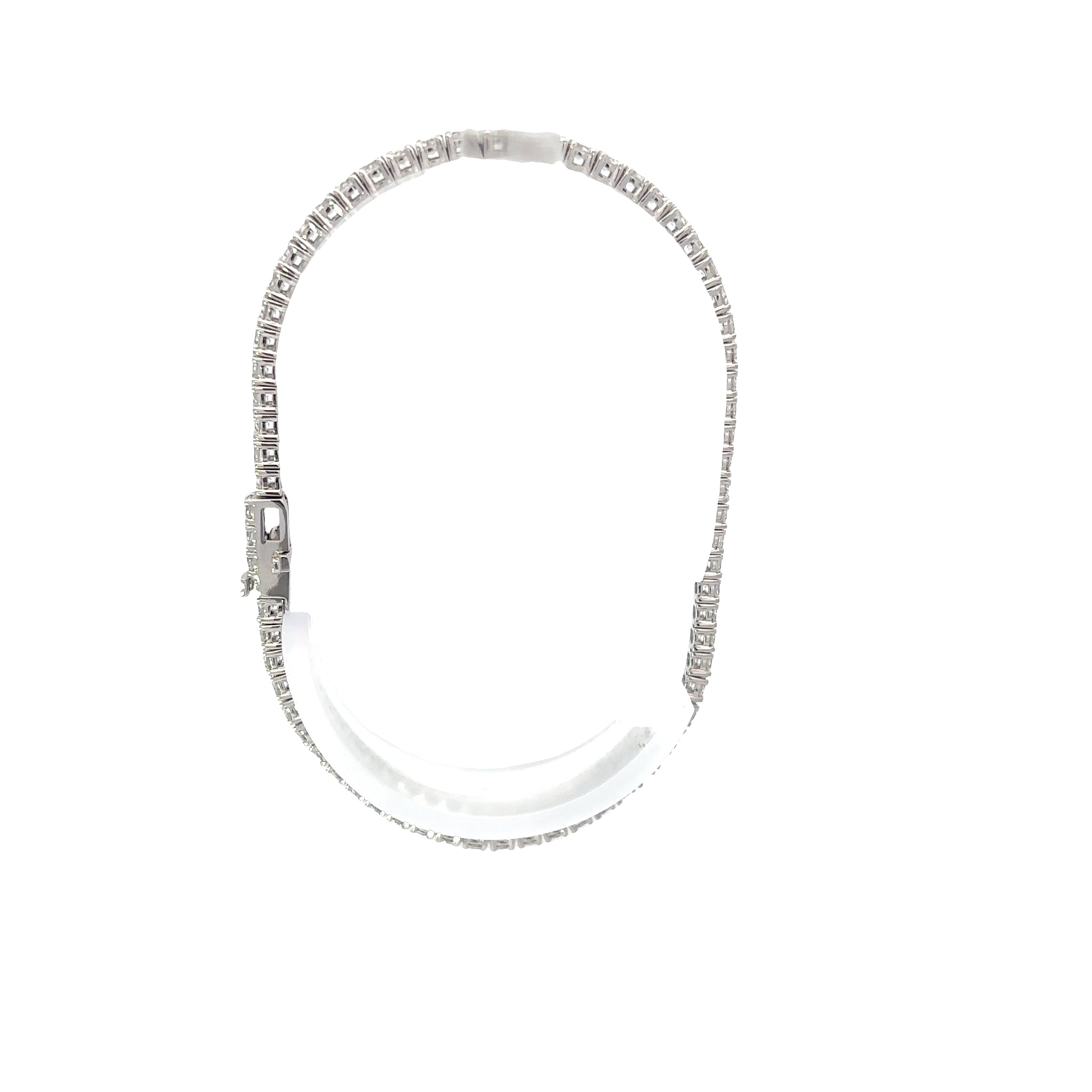 14K White Gold Laboratory Grown Diamond Tennis Bracelet