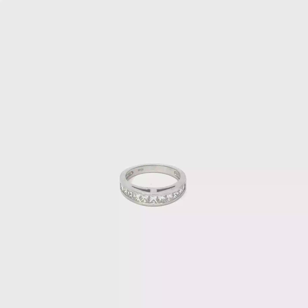 14K White Gold Gents Diamond Wedding Band
