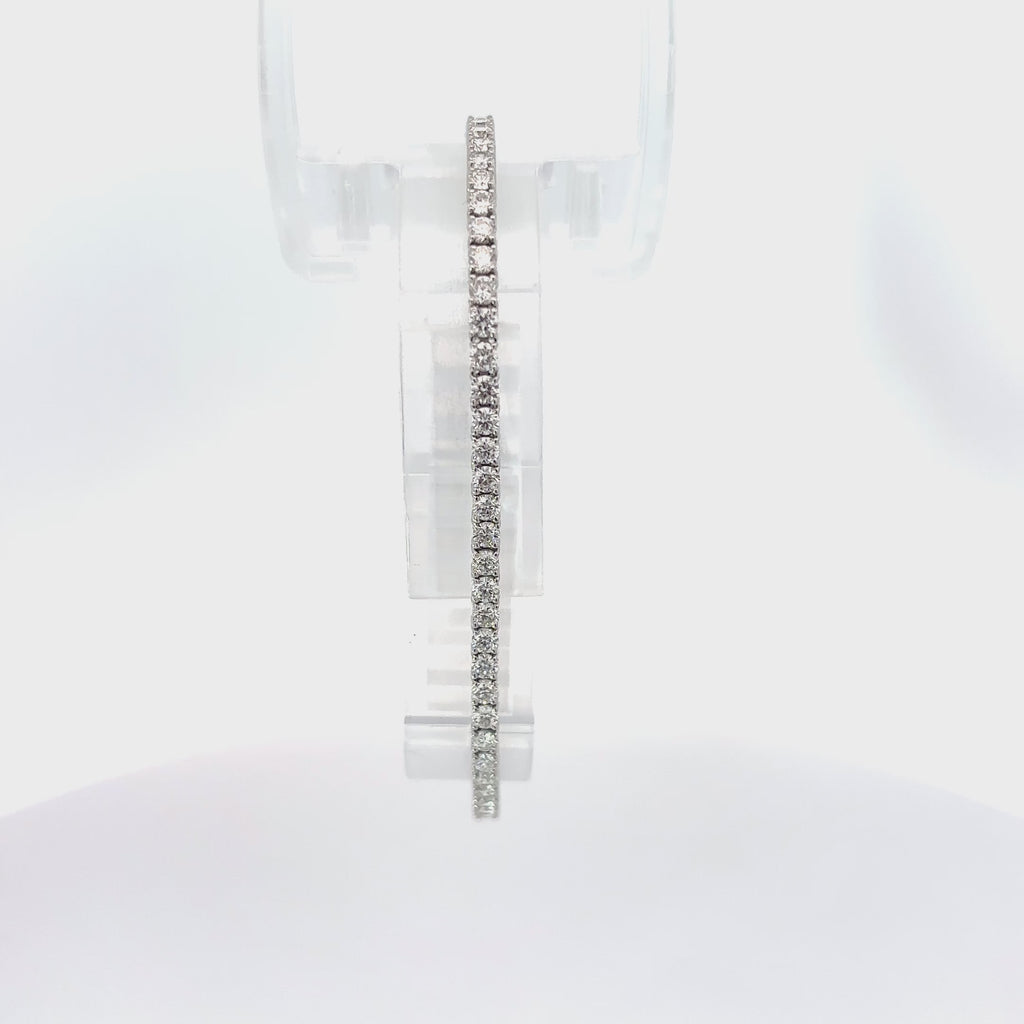 14K White Gold Laboratory Grown Diamond Tennis Bracelet