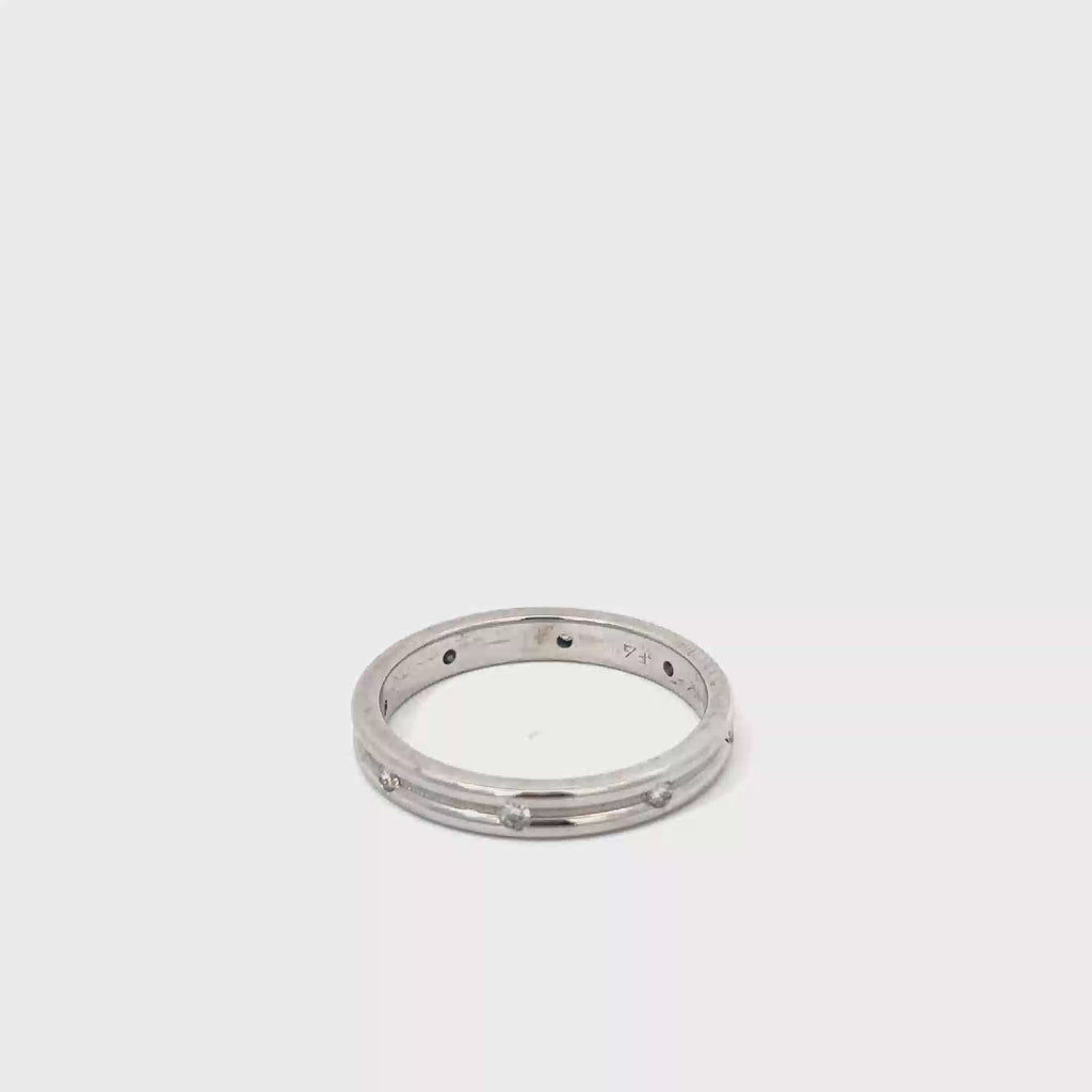 14K White Gold Diamond Eternity Band