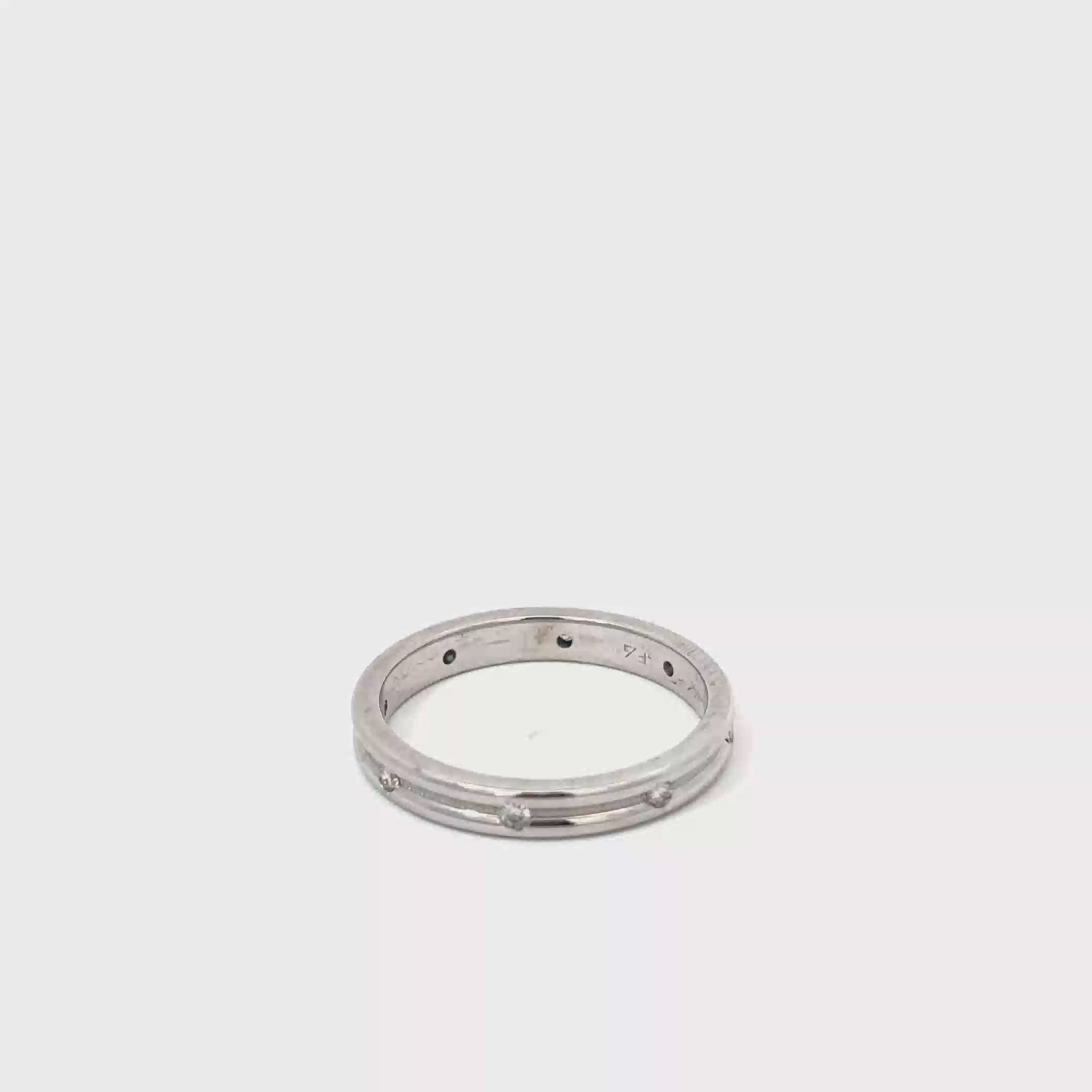 14K White Gold Diamond Eternity Band