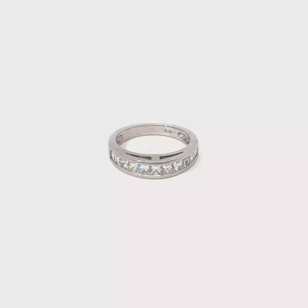 14K White Gold Gents Diamond Wedding Band